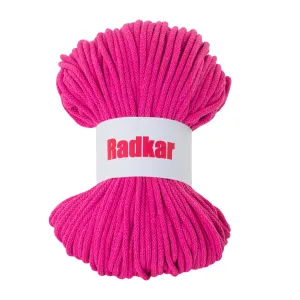 Fuchsia 360 Braided cotton cord 5mm