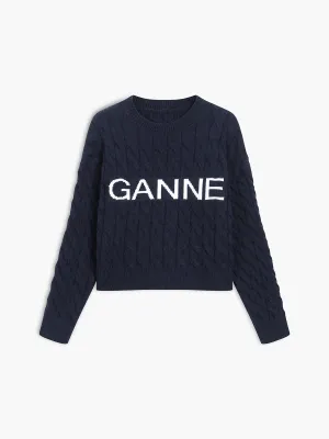 Ganne Cable Graceful Knit Sweater