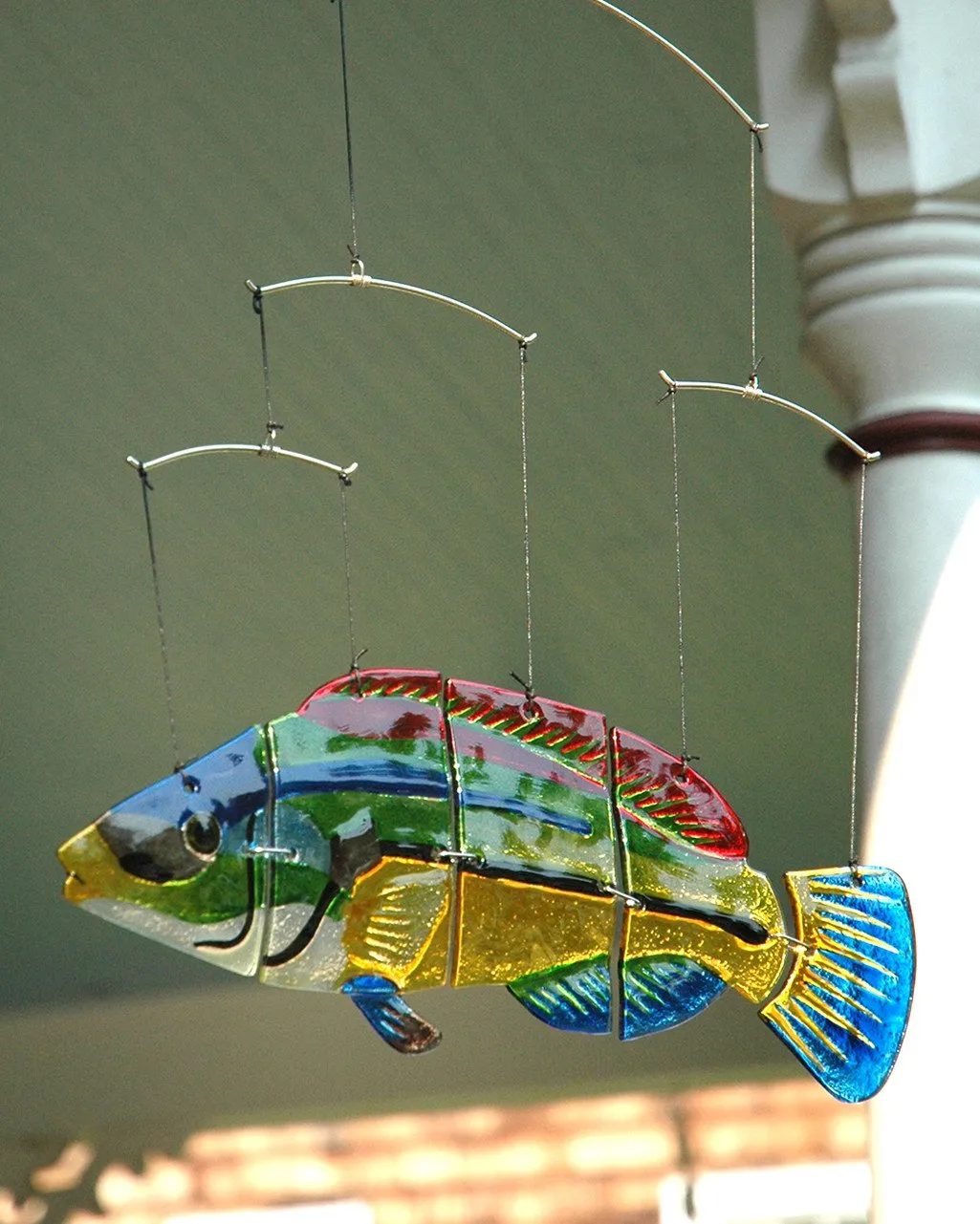 Glass Fish Mobile - Peacock Wrasse