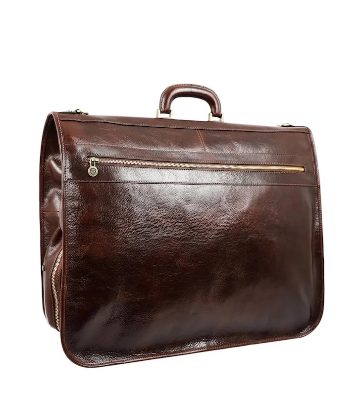 Great Expectations - Leather Garment Bag