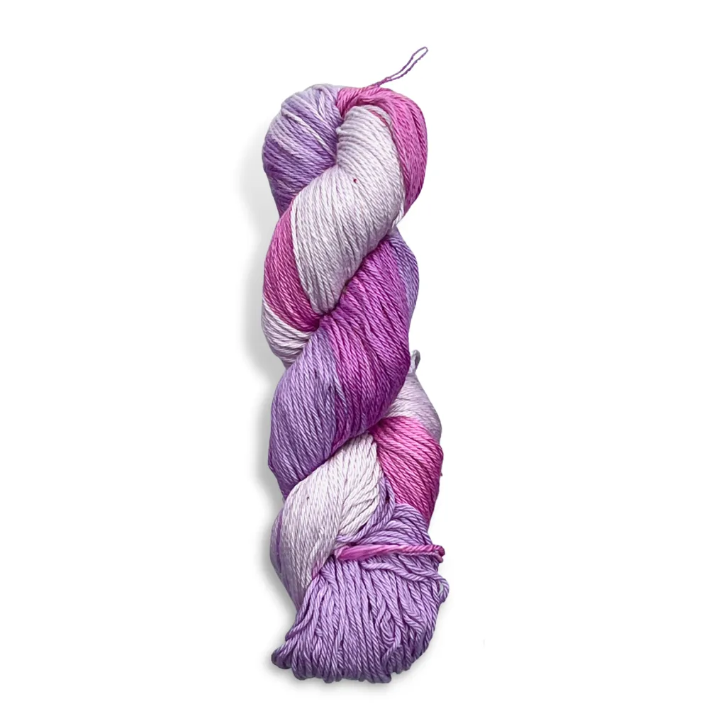 Hand Dyed Cotton Yarn Multi-Colored | DK Weight 100 Grams, 200 Yards, 4 Ply