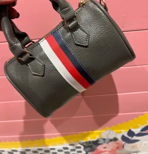 Handbag | Duffle with stripe - assorted | Tiny Treats and Zomi Gems