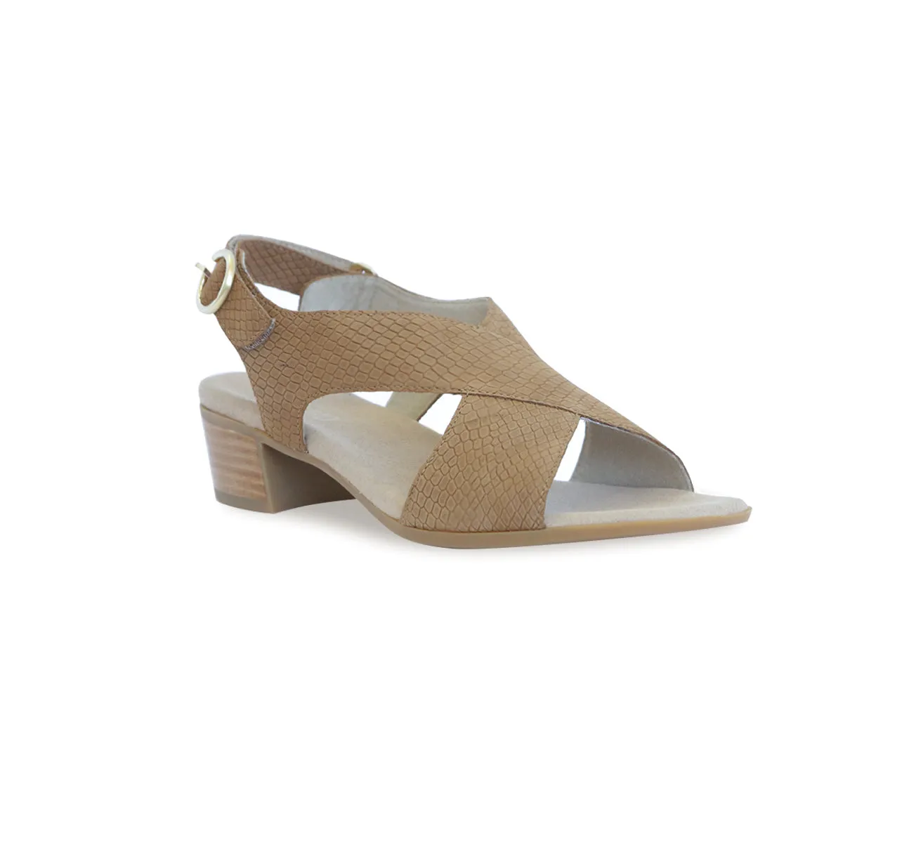 JENNY-MEDIUM TAN LIZARD NUBUCK