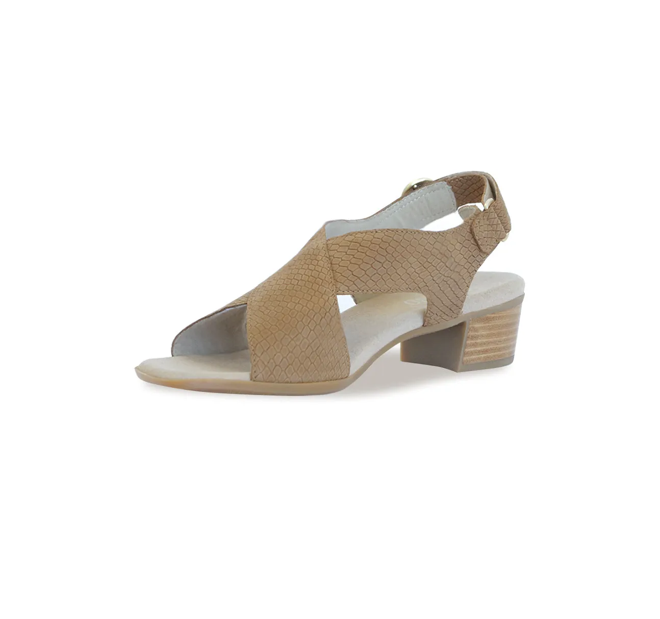 JENNY-MEDIUM TAN LIZARD NUBUCK