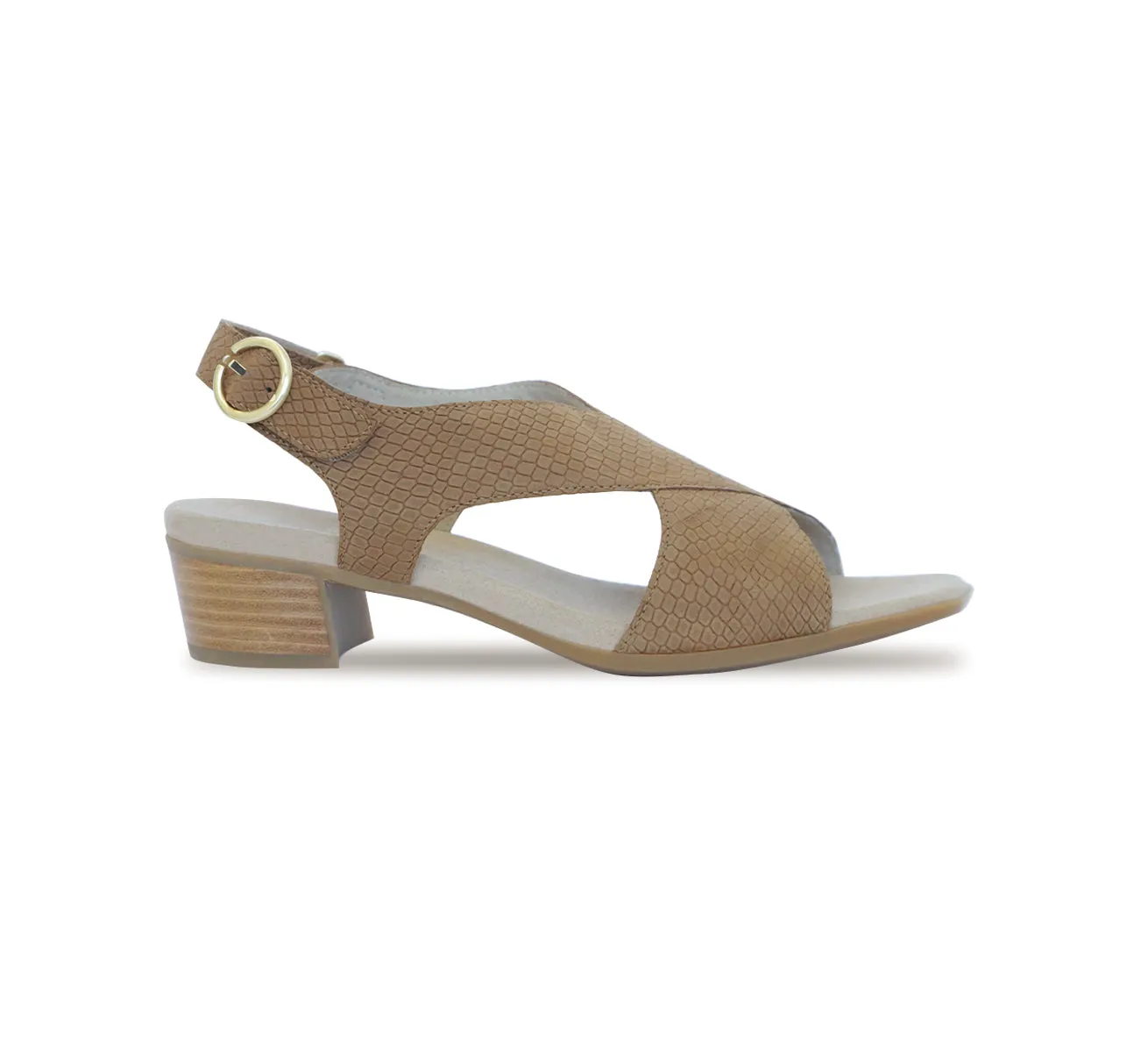 JENNY-MEDIUM TAN LIZARD NUBUCK