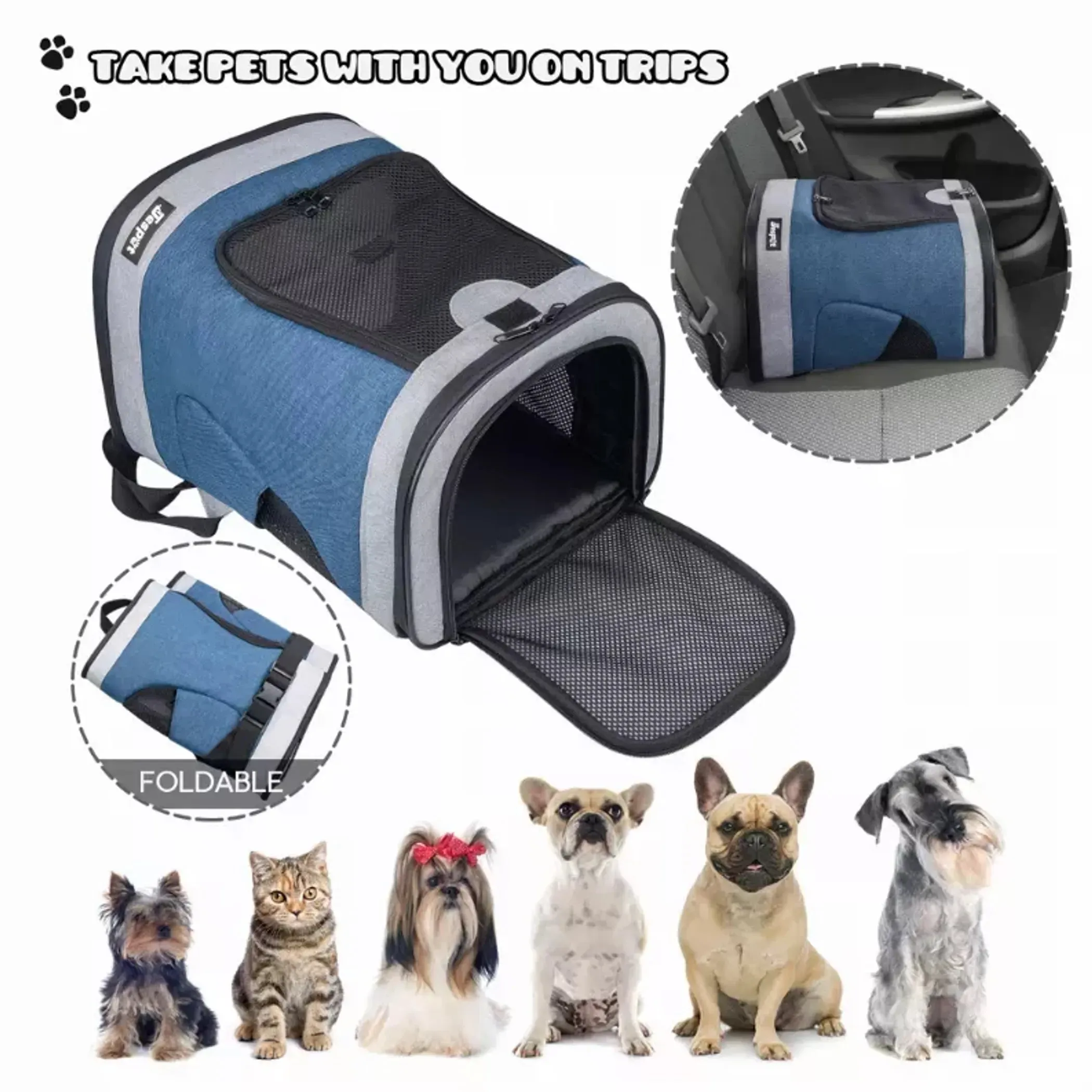 JESPET Pet Backpack Carrier for Small Dog