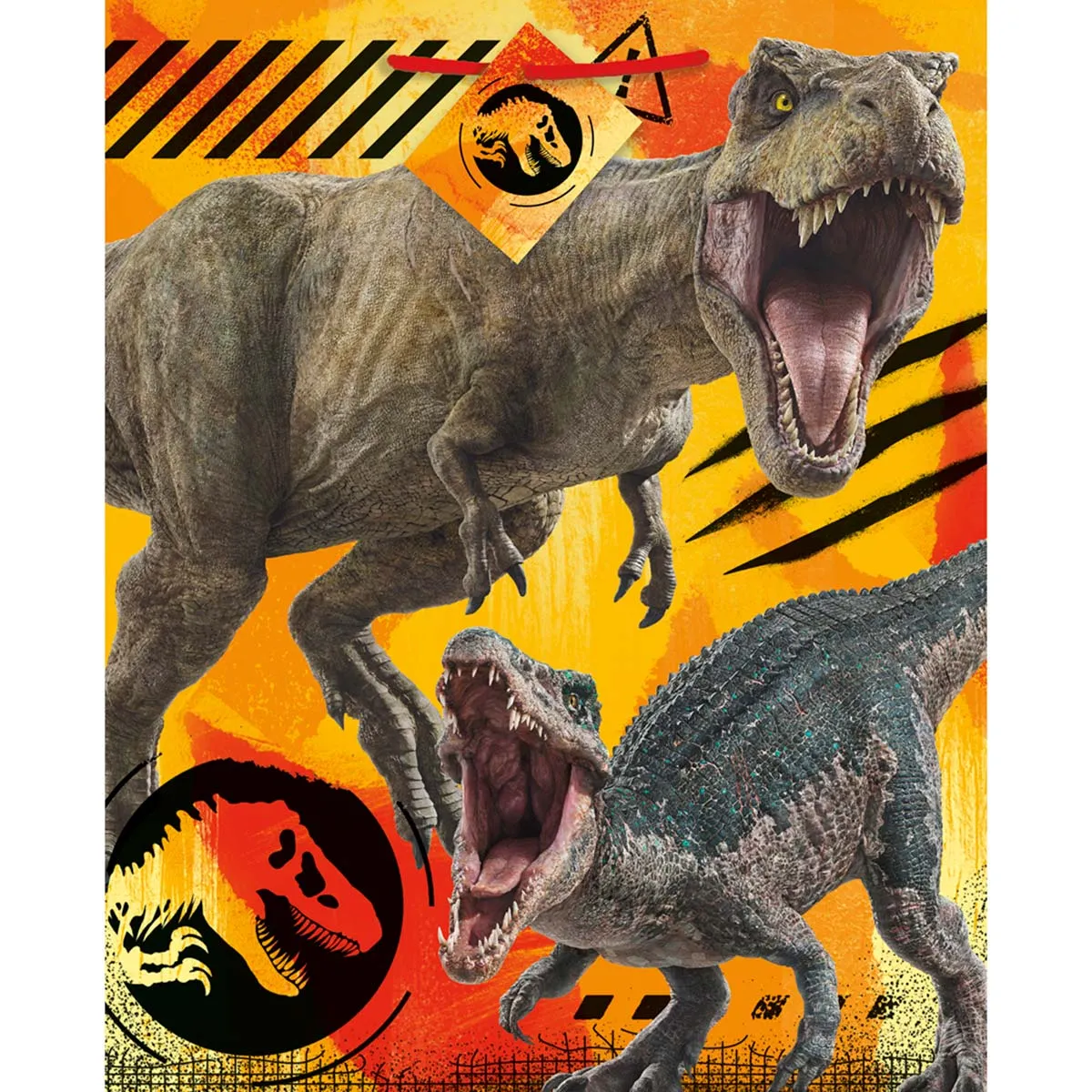 Jurassic World Large Gift Paper Bag with Dinosaurs, 12.5 x 10.5 Inches