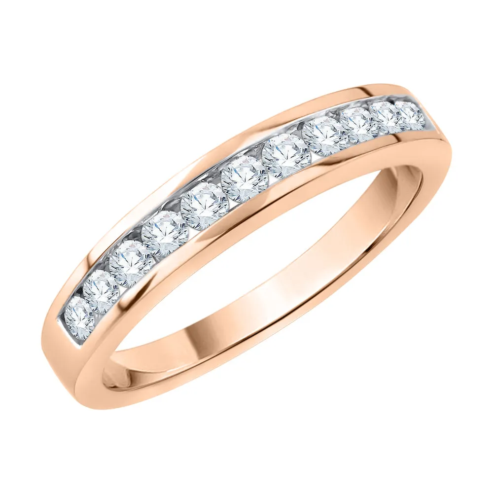 KATARINA Channel Set Diamond Wedding Band (1/2 cttw)