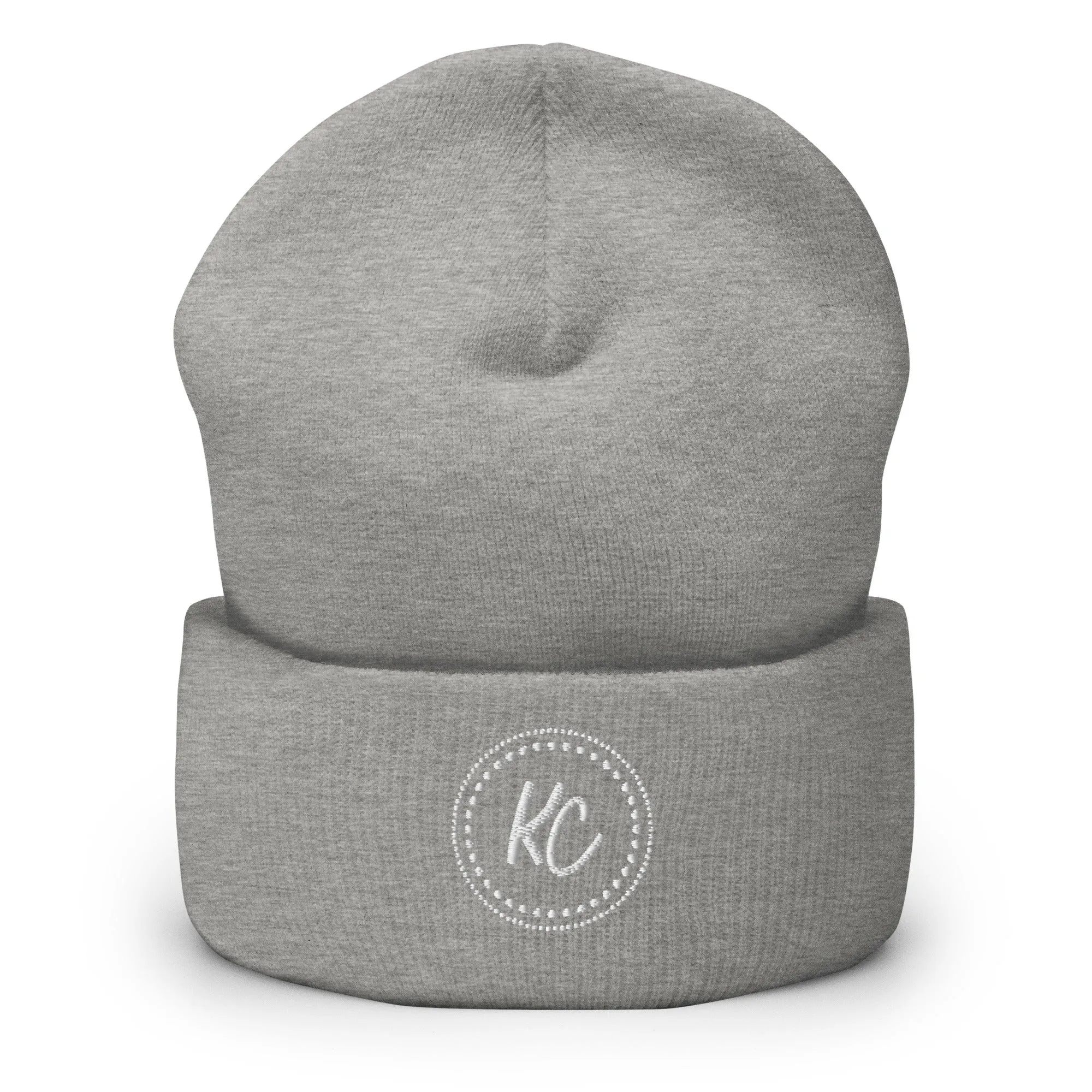 KC Embroidered Cuffed Beanie