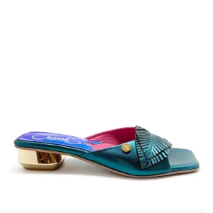 Kiki slide- Aqua metallic slide