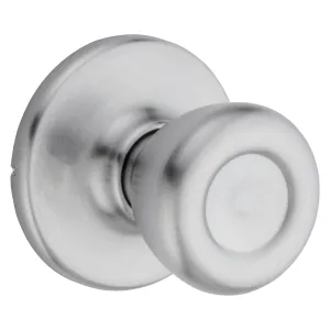 Kwikset 200T 26D CP RCL RCS Passage Knob, Metal, Satin Chrome, 2-3/8 to 2-3/4 in Backset, 1-3/8 to 1-3/4 in Thick Door :CD: QUANTITY: 1