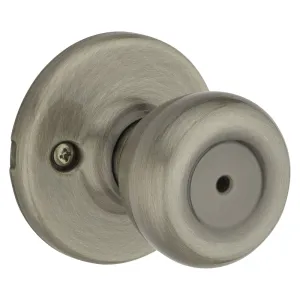 Kwikset 300T5RCLRCSBX Privacy Door Knob, Antique Brass :BX: QUANTITY: 1