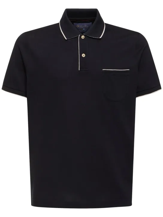 Loro Piana   Regatta stretch cotton piquet polo 