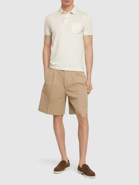 Loro Piana   Regatta stretch cotton piquet polo 