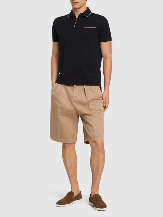 Loro Piana   Regatta stretch cotton piquet polo 