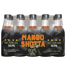 Mango Shotta Mango Jalapeno Tequila 50ml Bottles Bundle 10-Pack