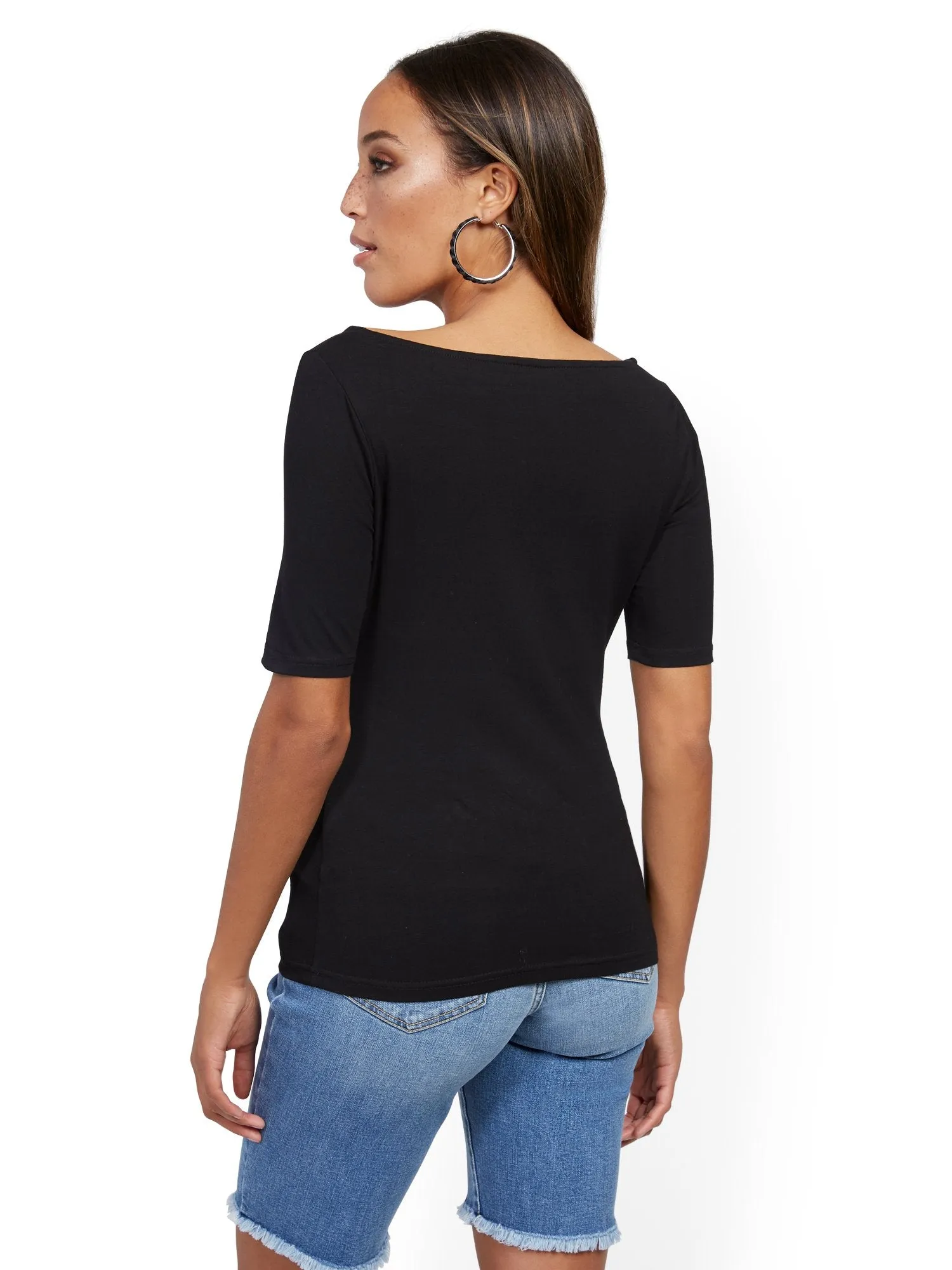 Manhattan Bateau-Neck Tee