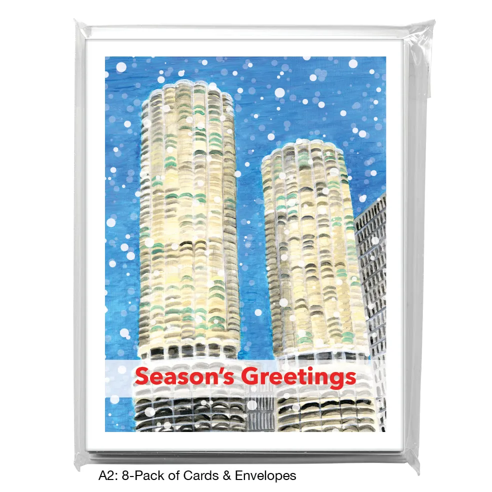 Marina Towers, Chicago, Greeting Card (7809A)