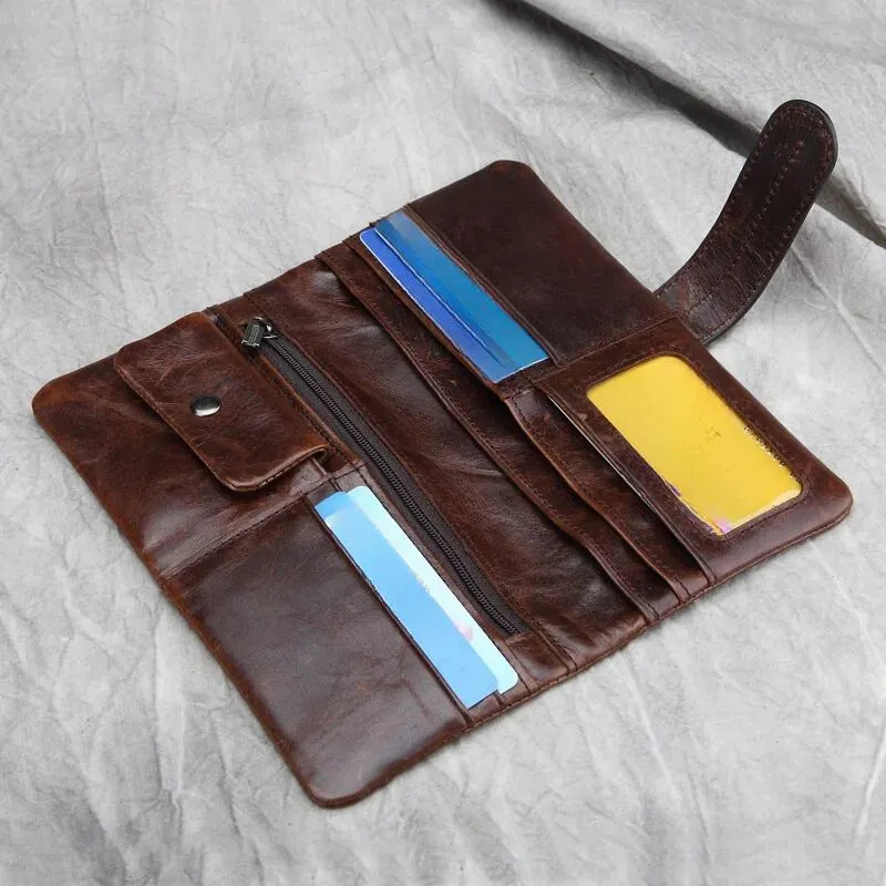 Men's Retro Classic Cowhide Leisure Wallets