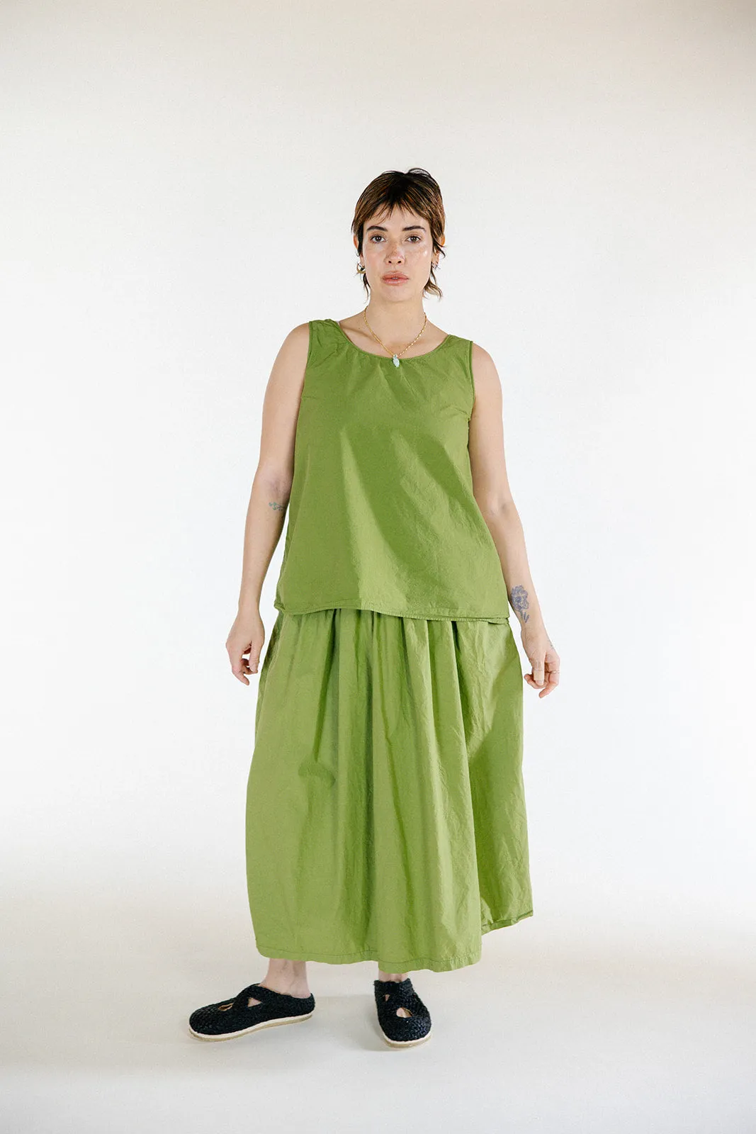 Metta - Sydney Skirt Long Line - Cotton Poplin