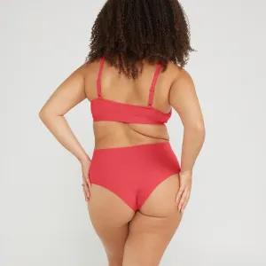 Mid-Rise Cheeky - Seamless Cotton - Rosewood