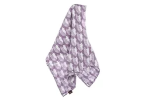 Milkbarn - Organic Muslin Baby Swaddle - Lavender Hedgehog