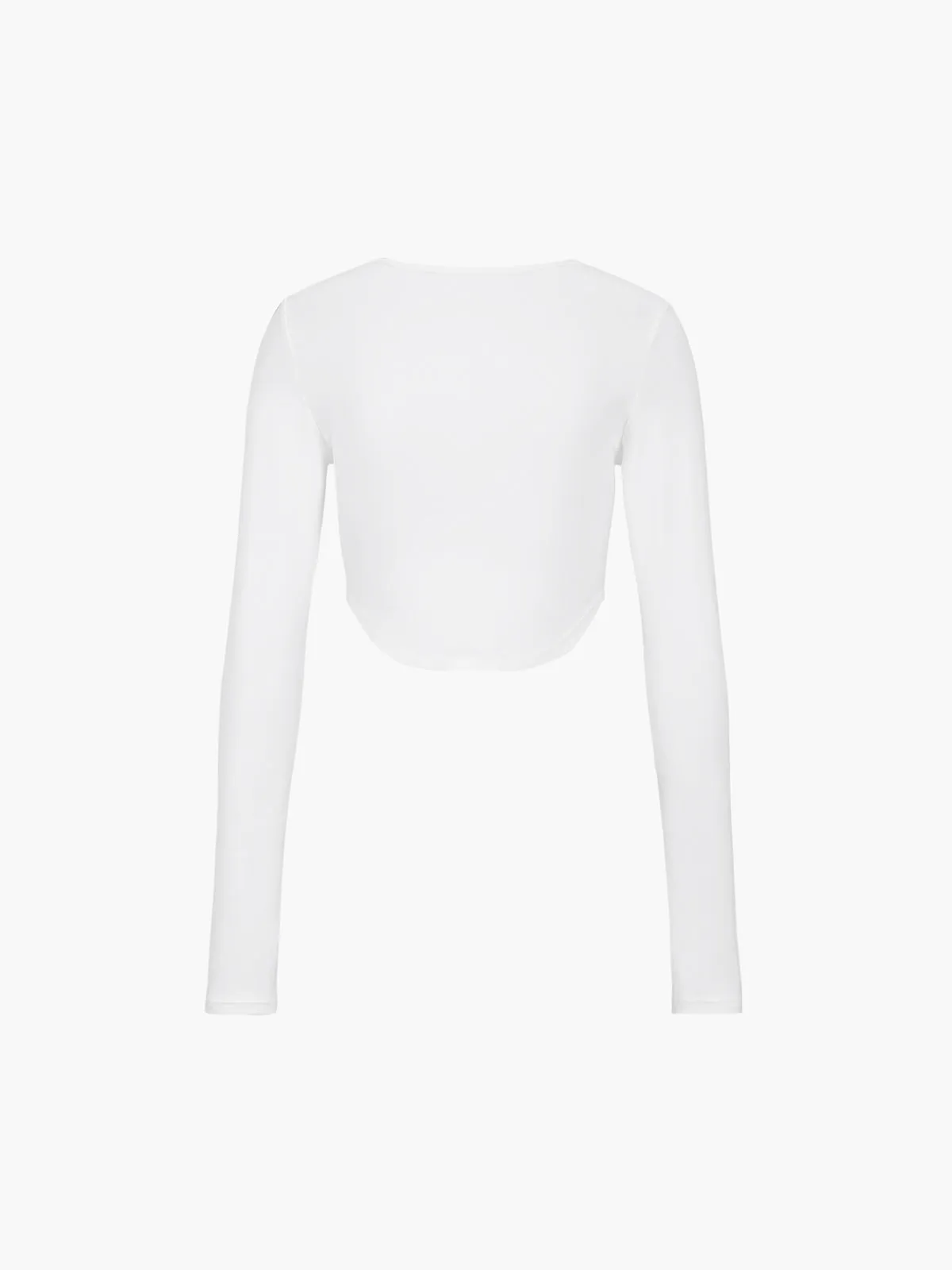 Minimalism Long Graceful Sleeve Crop Shirt