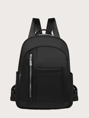 Minimalist Zip Front Backpack