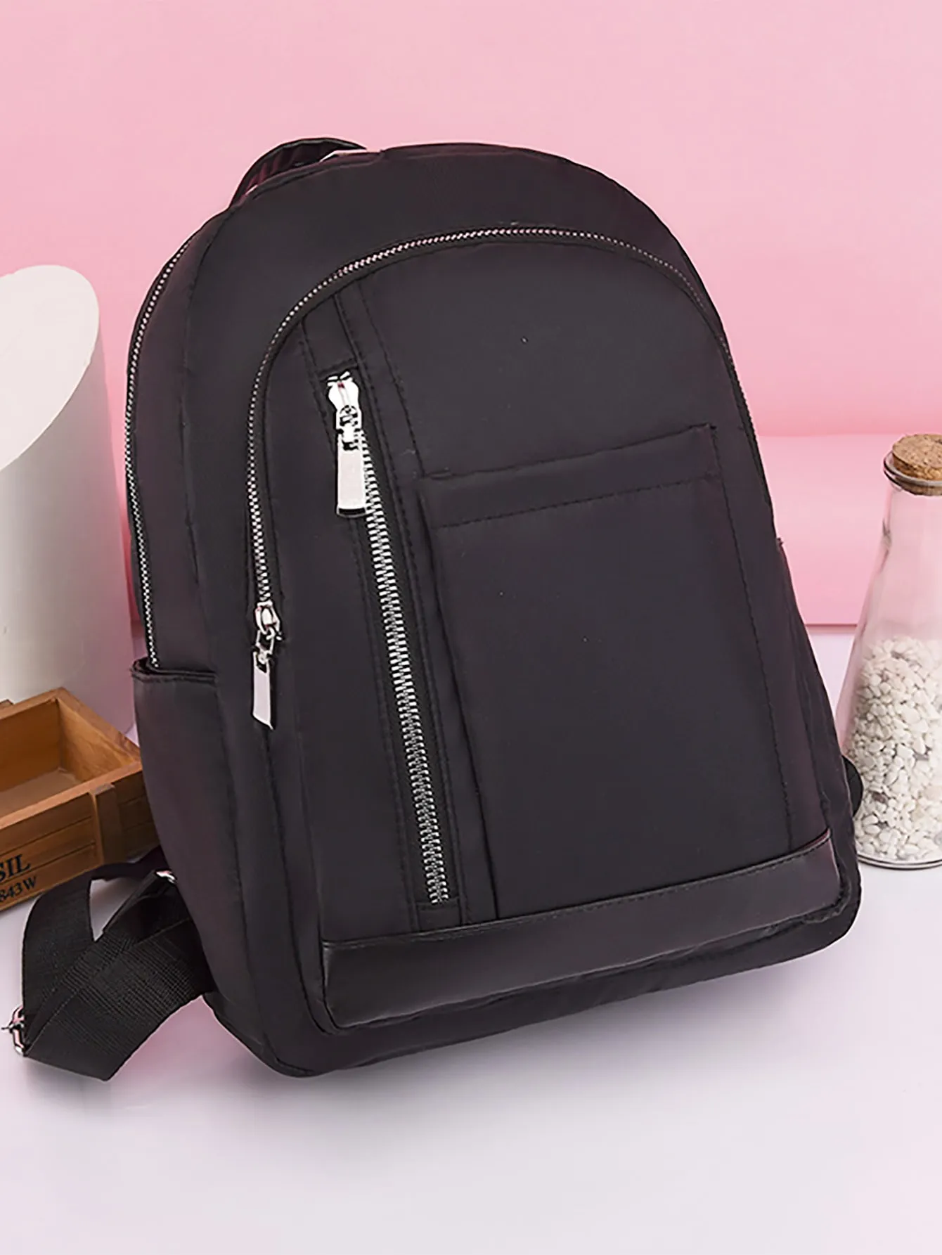 Minimalist Zip Front Backpack