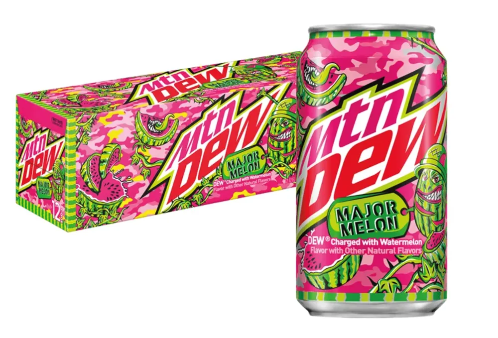 Mountain Dew Major Melon 12 Pack / 12oz cans