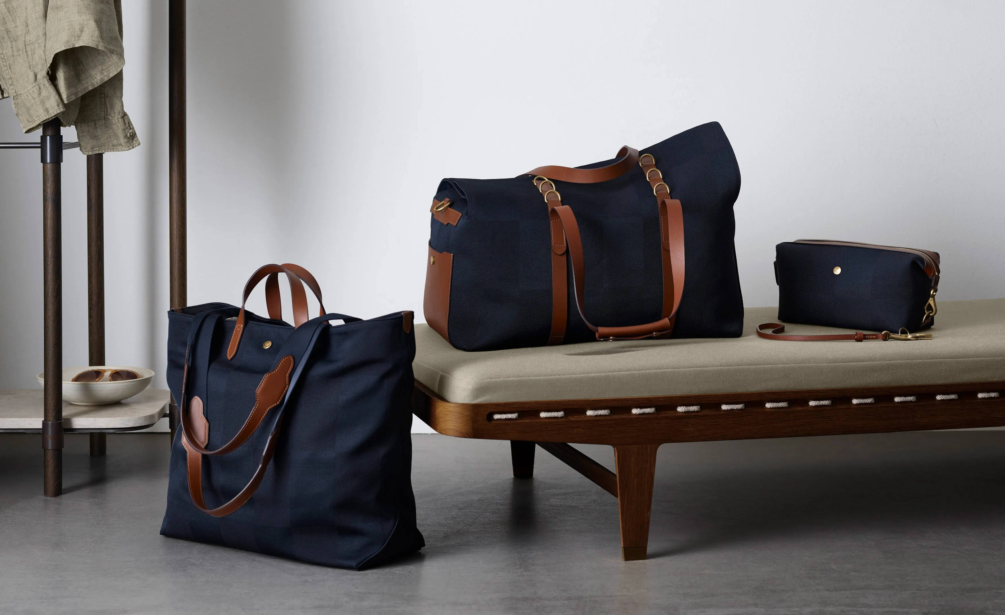 M/S Washbag – Pioneer Blue/Cuoio