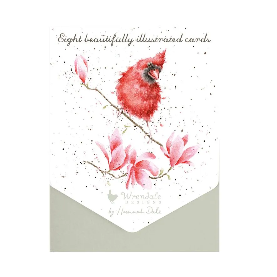 Notecard Set (8 pk)ANCP003 Magnolia Red Cardinal