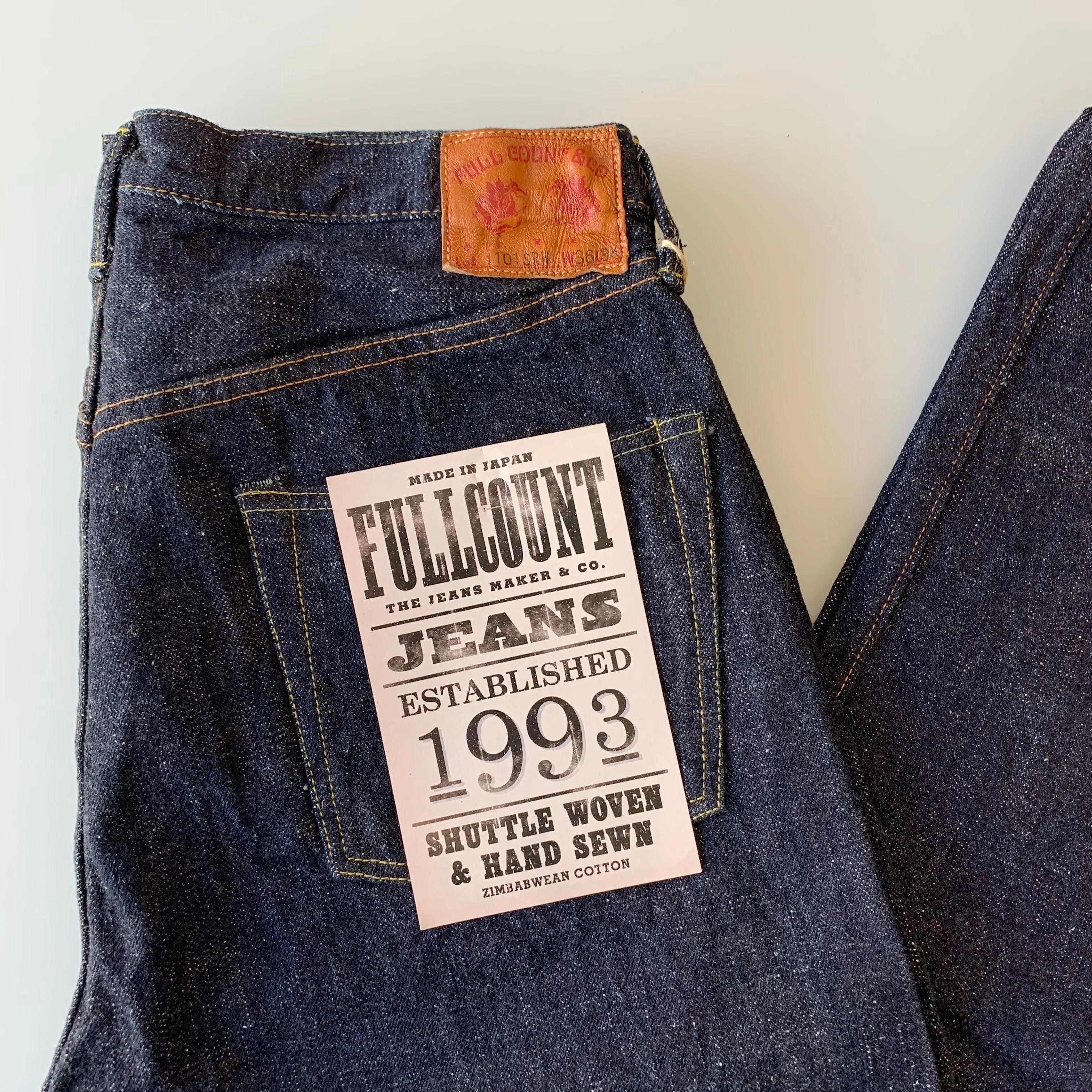 Original Straight Super Rough 15.5oz Selvedge Denim - OW - 1101SR