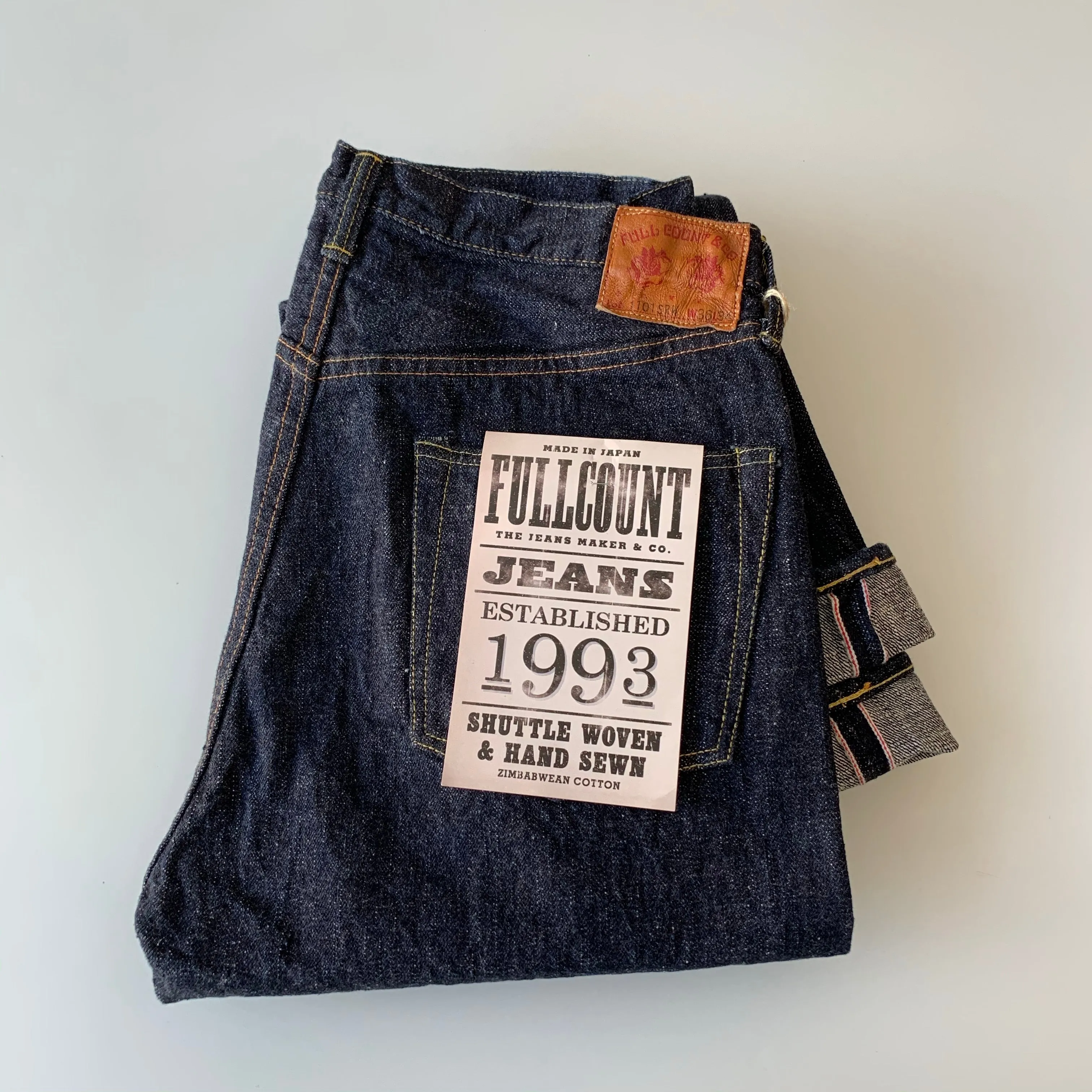 Original Straight Super Rough 15.5oz Selvedge Denim - OW - 1101SR