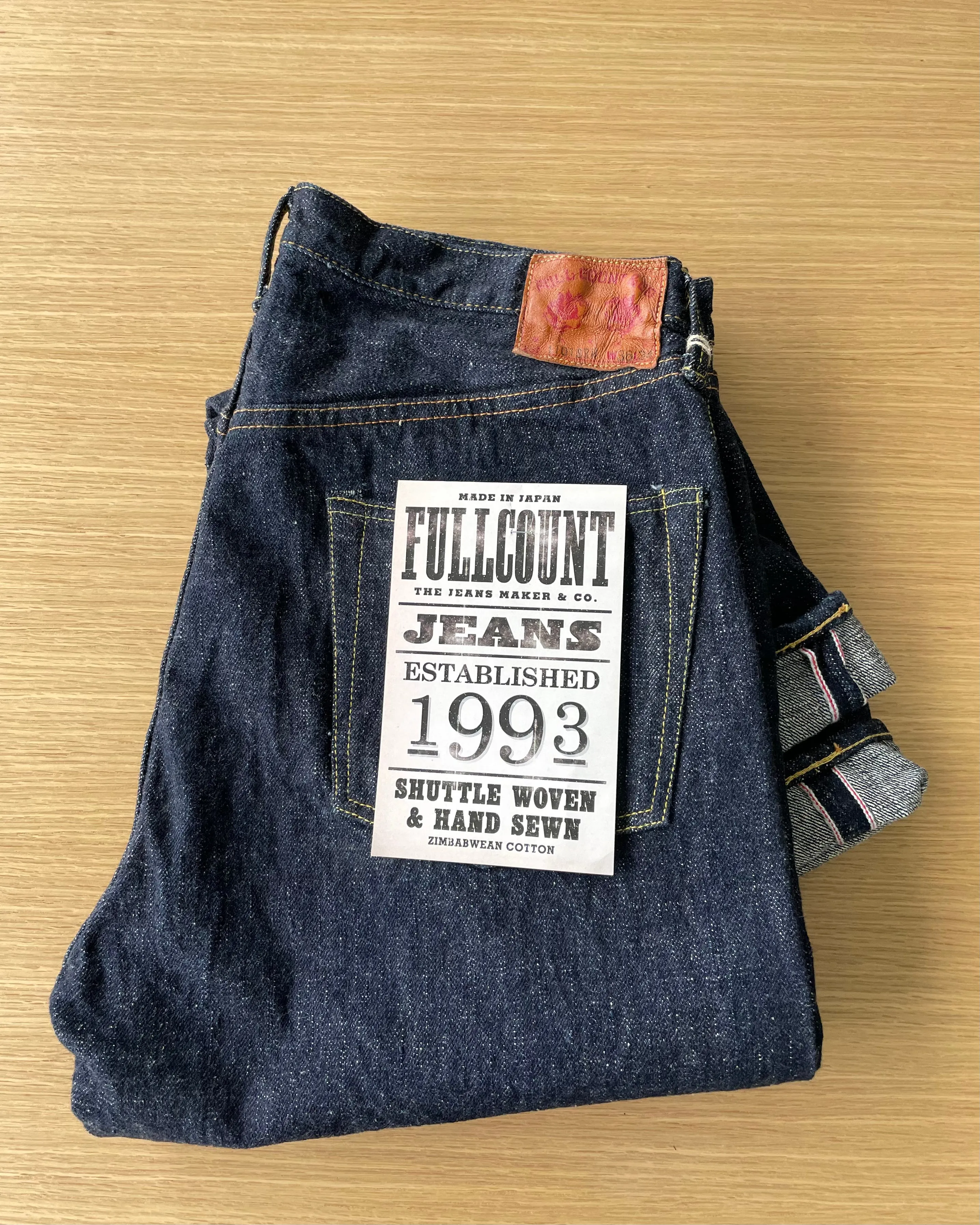 Original Straight Super Rough 15.5oz Selvedge Denim - OW - 1101SR