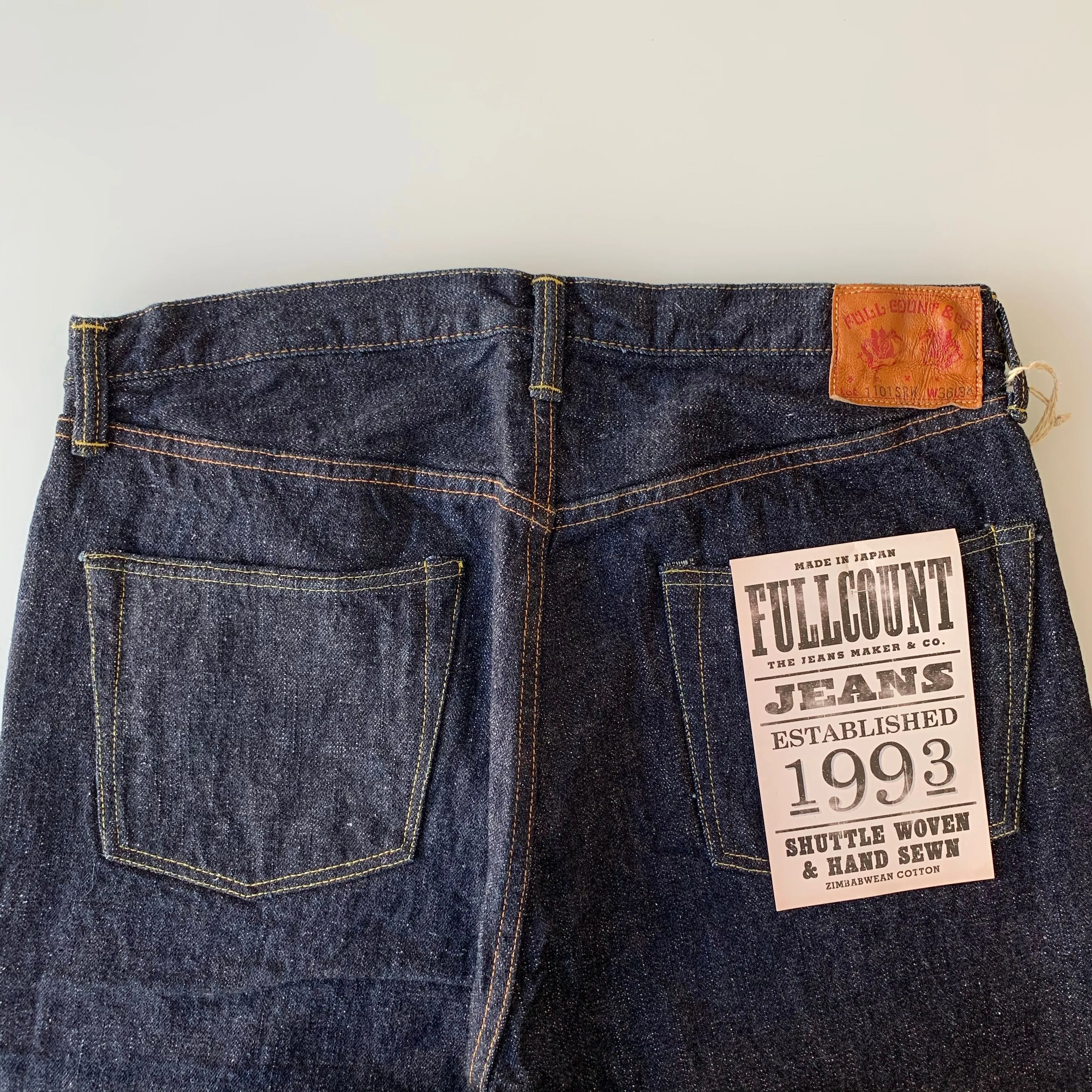 Original Straight Super Rough 15.5oz Selvedge Denim - OW - 1101SR