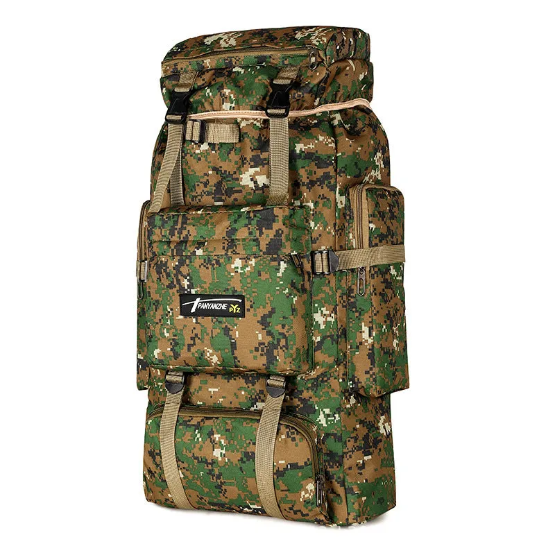 Outdoor Backpack 70L Large Capacity Hiking Backpack Camouflage Camping Hiking Luggage Backpack Factory Direct Sales Foreign Trade