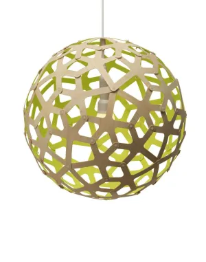 Outlet Coral pendant coloured - 1 side - Small, Lime