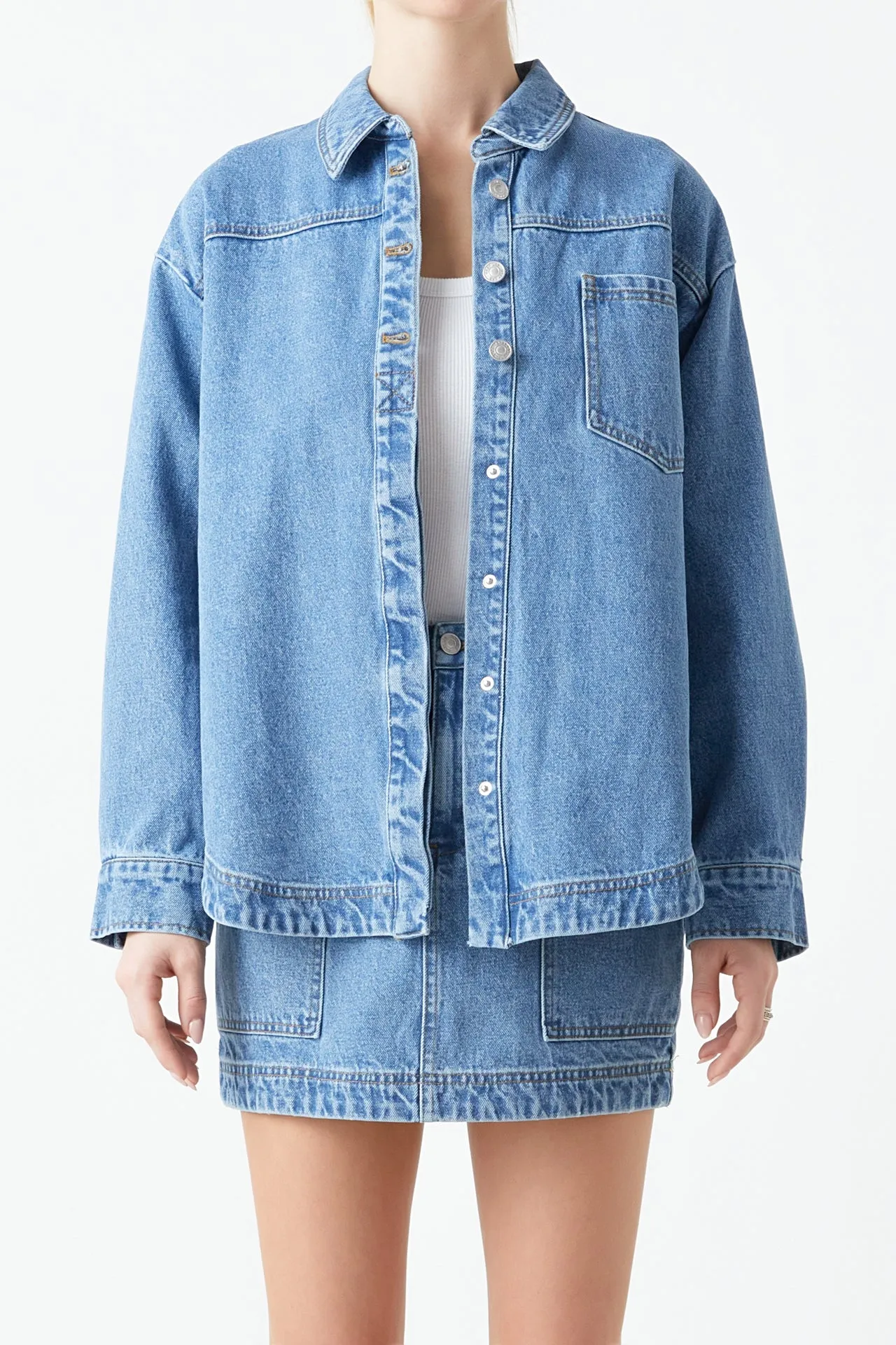 Oversized Denim Shirt