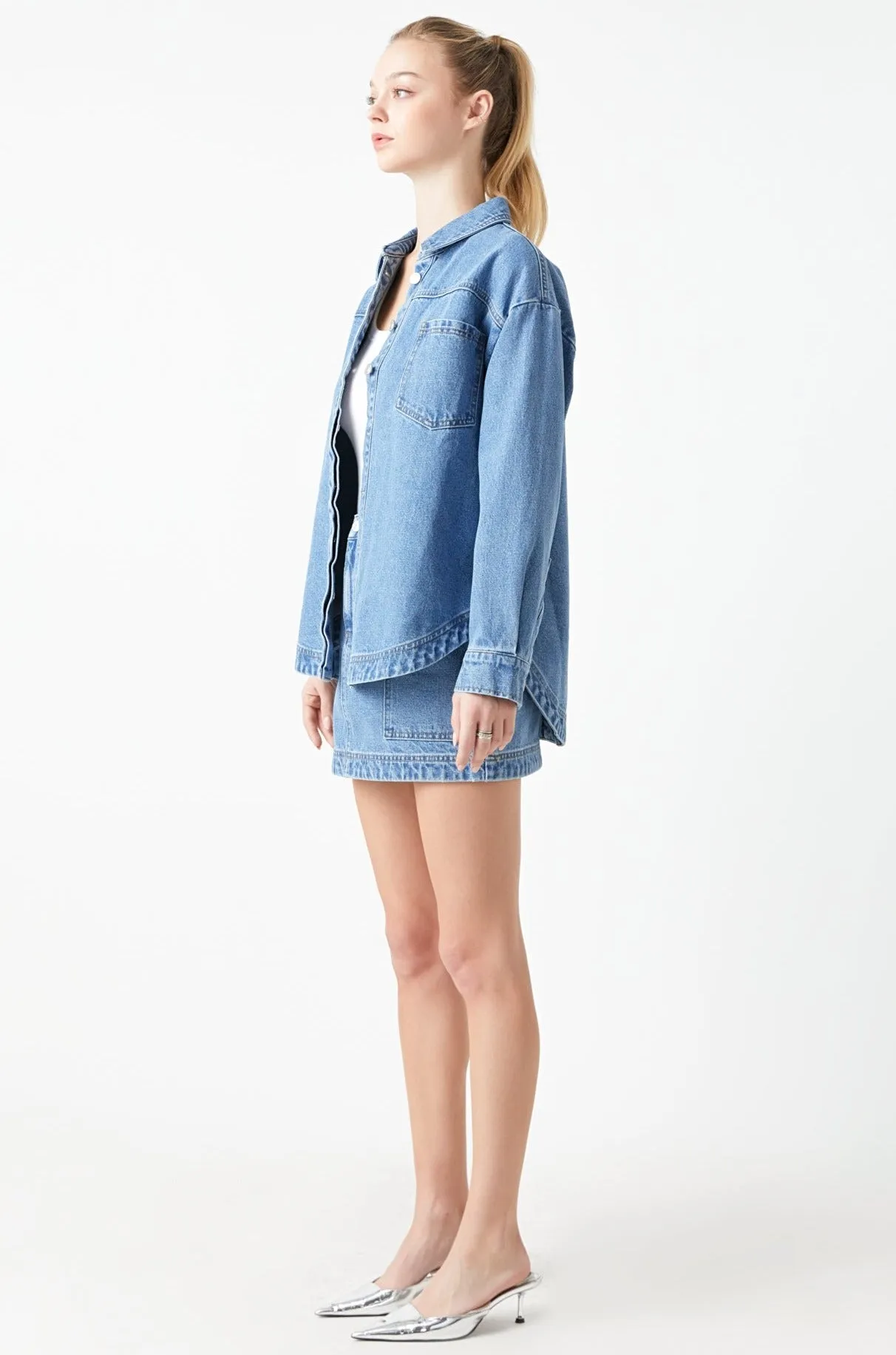 Oversized Denim Shirt