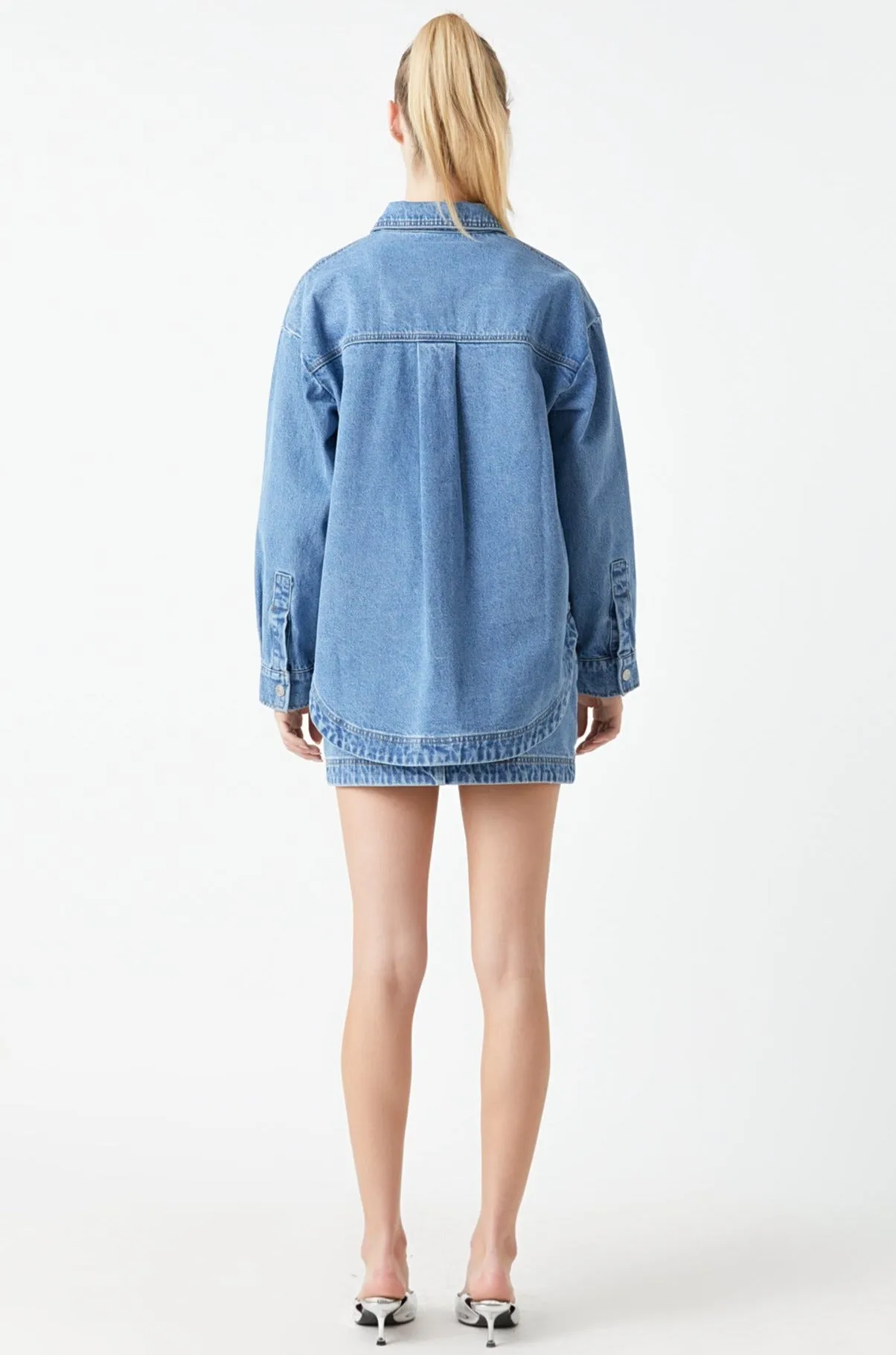 Oversized Denim Shirt