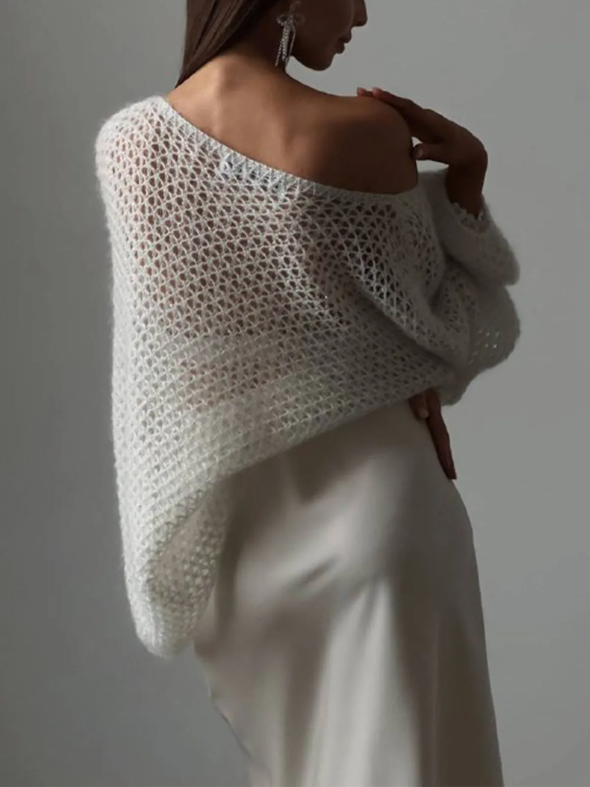 Oversized Long Graceful Sleeve Sweater