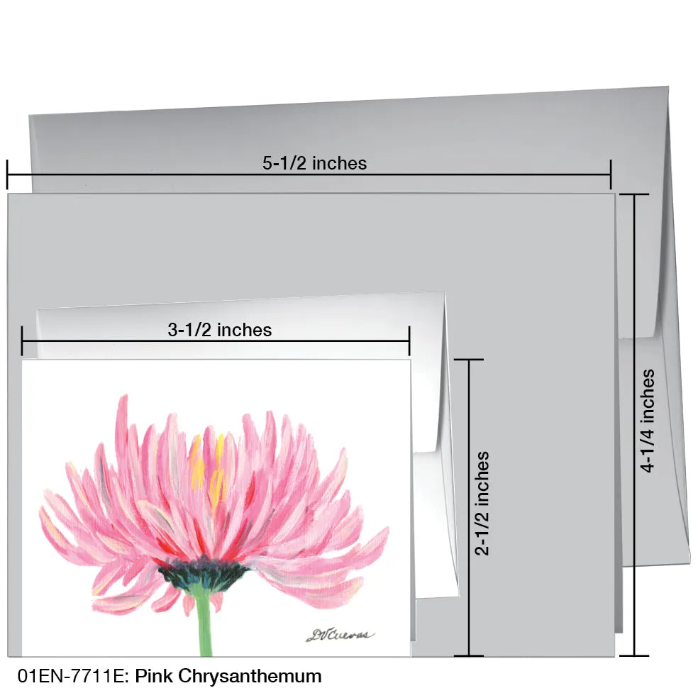 Pink Chrysanthemum, Greeting Card (7711E)