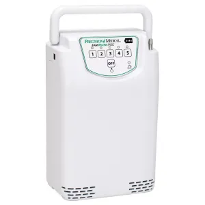 Precision Medical 5L EasyPulse Portable Oxygen Concentrator with Carry Bag