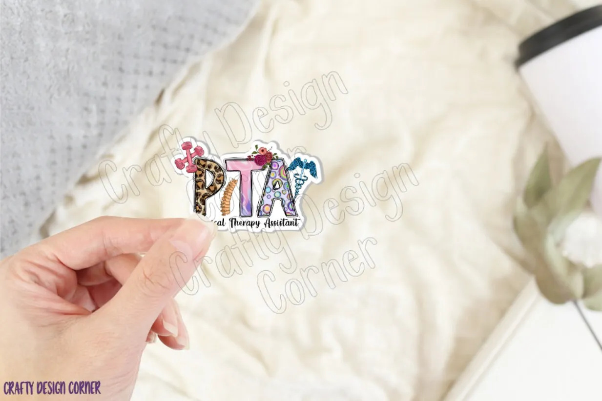 PTA Sticker, Physical Therapy Assistant Sticker, Medical STICKER, Cute Medical Design Sticker, Physical Therapy Sticker