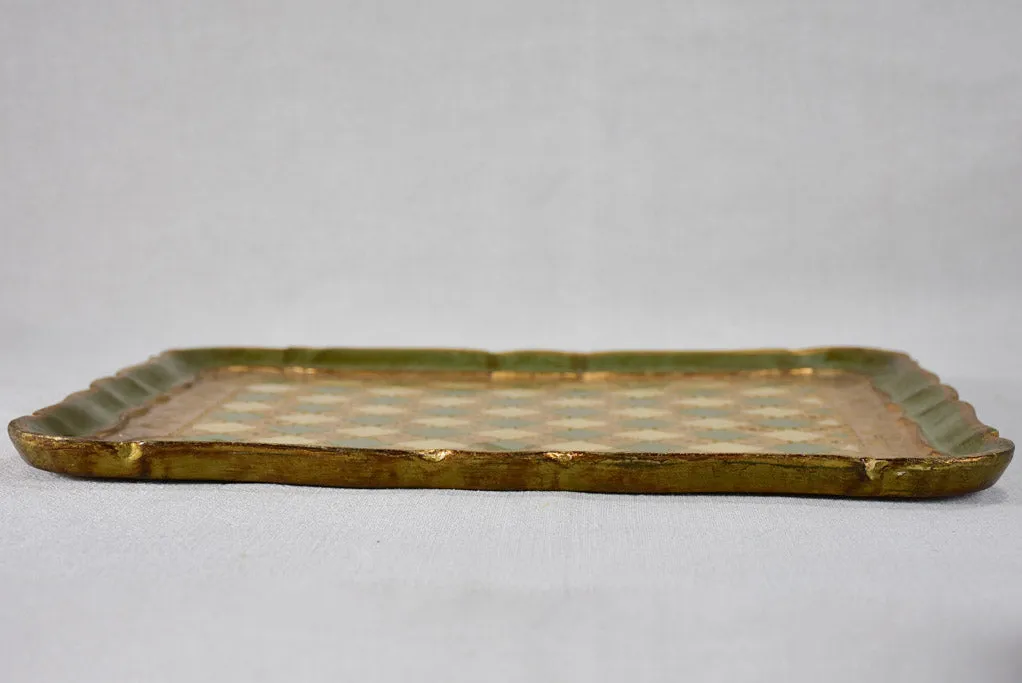 Rectangular vintage Italian tray