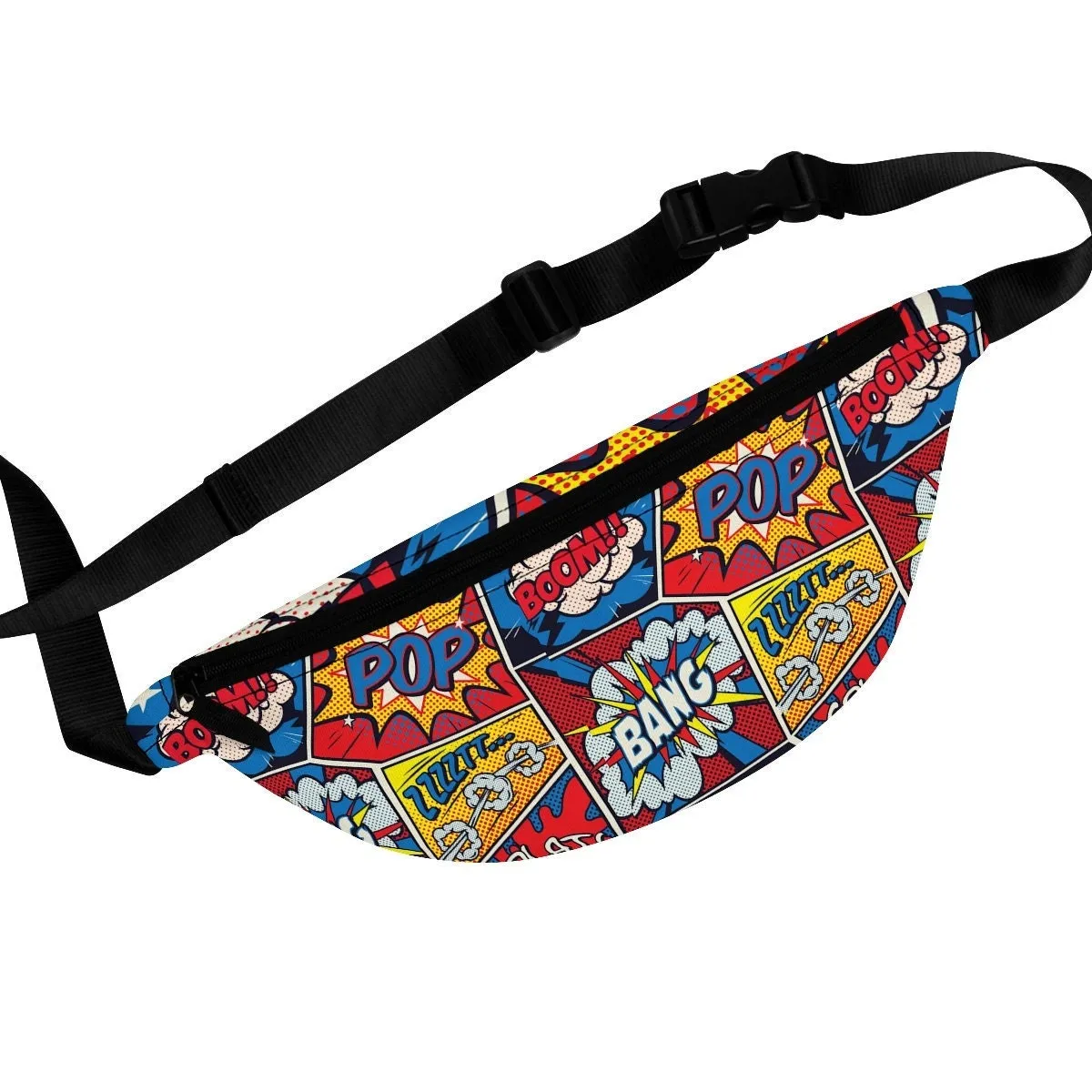 Retro Pop Art Fanny Pack, Cartoon Quote Pop Art bag, Small Waist Bag, Vintage Inspired Bag, Retro Style Fanny Pack,Bubble Pop Art Fanny Pack