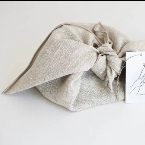 reusable linen furoshiki wrap