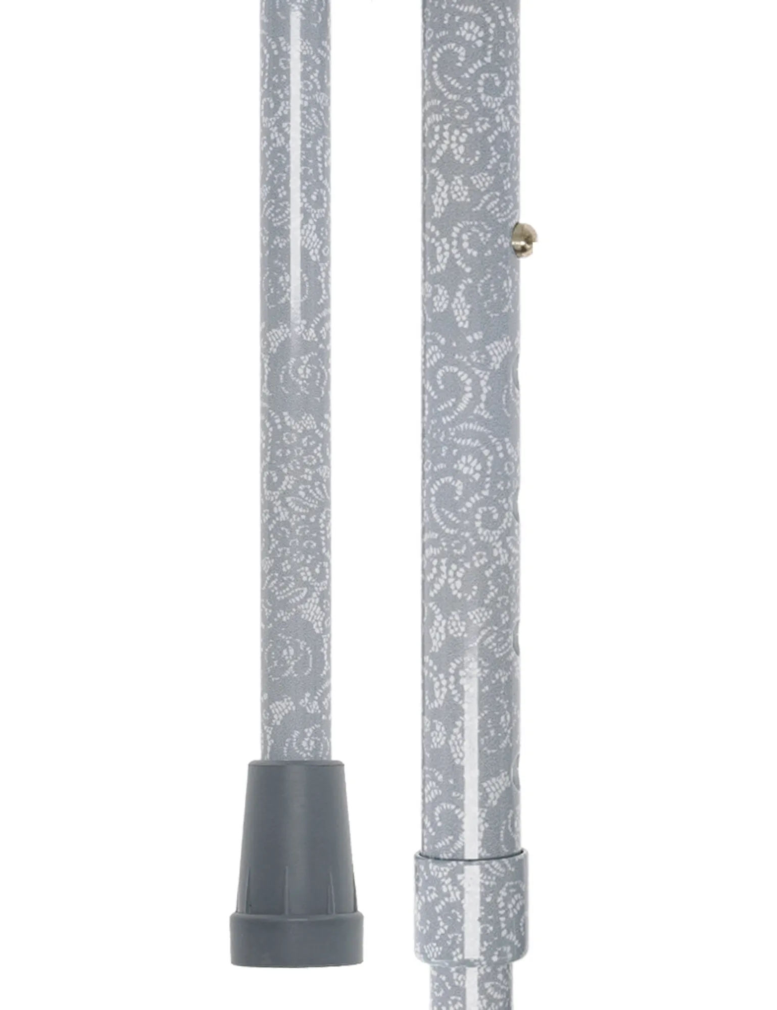 Rhinestone Designer Folding Cane: Pearlz Graceful Lace