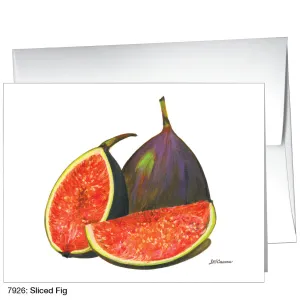 Sliced Fig, Greeting Card (7926)